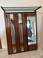 Vestiraire / porte mateau mural noir et bois, Maison & Meubles, Accessoires pour la Maison | Miroirs, Carré, Utilisé, 75 à 100 cm