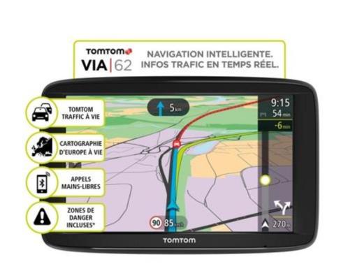Tomtom VIA 62 + hoes, Auto diversen, Autonavigatie, Zo goed als nieuw, Ophalen of Verzenden