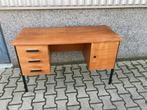Vintage jaren 60 bureau tafels teakfineer, Huis en Inrichting, Ophalen, Zo goed als nieuw, Bureau