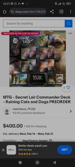 MTG Secret Lair Commander Deck: RAINING CATS AND DOGS Sealed, Hobby en Vrije tijd, Verzamelkaartspellen | Magic the Gathering