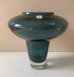 Zeldzaam mooie blauw grijze glazen vaas van Zwiesel 1872, Ophalen of Verzenden