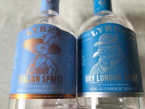 2 bouteilles Spritz vides de Lyre's Spirits, Collections, Vins, Enlèvement