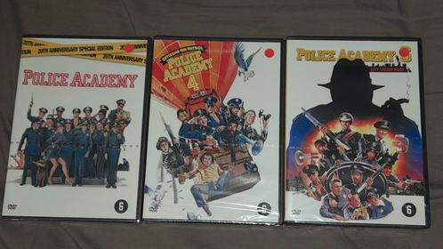 3 dvd's Police Academy (1, 4 & 6) nieuw in verpakking, Cd's en Dvd's, Dvd's | Komedie, Nieuw in verpakking, Actiekomedie, Vanaf 6 jaar
