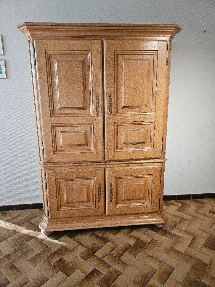 Armoire en chêne massif — en excellent état, Maison & Meubles, Armoires | Dressoirs, Comme neuf, 100 à 150 cm, 25 à 50 cm, Enlèvement