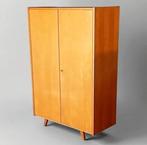 Vintage berkenkast met hoge plank uit de jaren 60, Ophalen