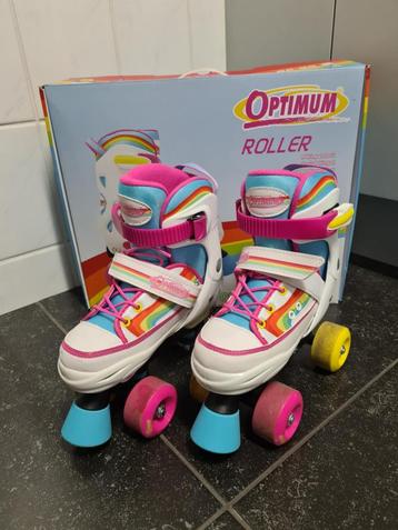 Optimum rolschaatsen Rainbow maat 32-35  ** NIEUWSTAAT ** beschikbaar voor biedingen