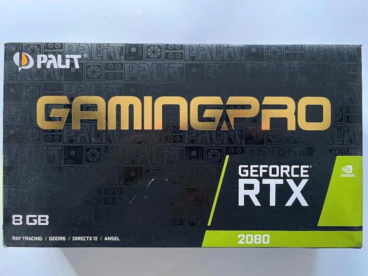 NVIDIA GeForce RTX 2080 8 GB GDDR6 Gamingpro, Computers en Software, Videokaarten, Zo goed als nieuw, Nvidia, GDDR6, HDMI, DisplayPort