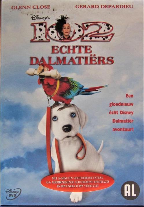 VD DISNEY- AVONTUUR - 102 ECHTE DALMATIËRS (GLEN CLOSE), Cd's en Dvd's, Dvd's | Kinderen en Jeugd, Zo goed als nieuw, Film, Avontuur