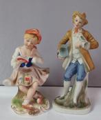 2 figurines en biscuit, Collections, Enlèvement ou Envoi, Comme neuf, Humain