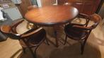 Eettafel met bistrostoelen, Huis en Inrichting, Ophalen, Zo goed als nieuw, Ovaal