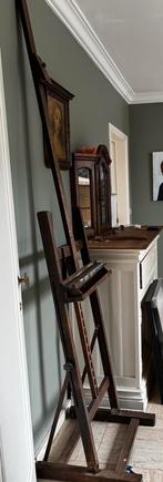 Antieke verstelbare schildersezel, Ophalen, Gebruikt