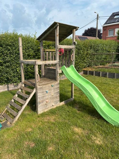 Speelhuisje wicky, Kinderen en Baby's, Speelgoed | Buiten | Speeltoestellen, Gebruikt, Glijbaan, Schommel, Zandbak, Ophalen