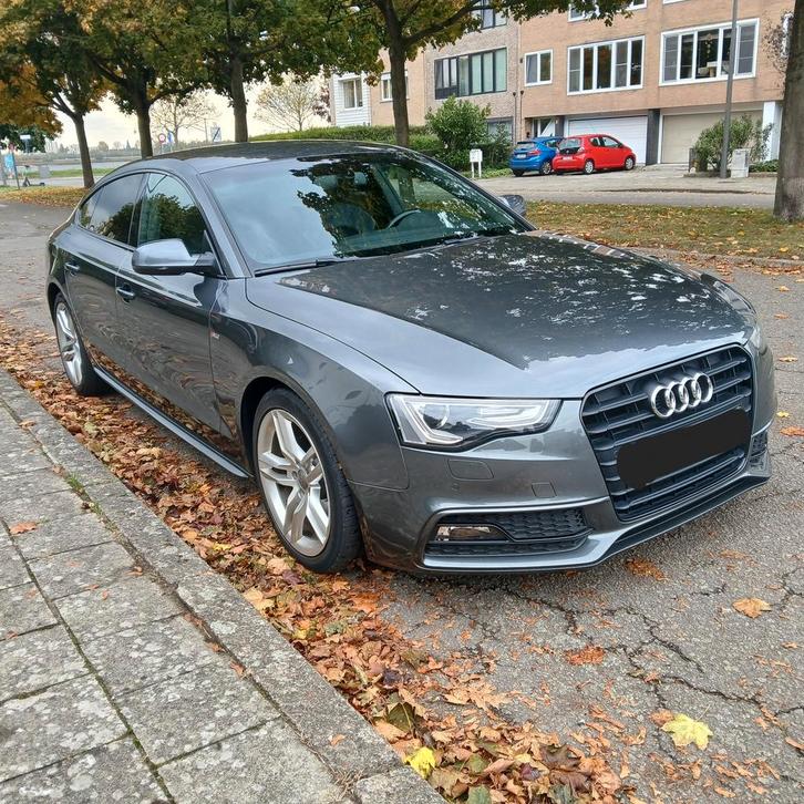 Audi S line full option in top conditie wordt gekeurd, Auto's, Audi, Particulier, A5, Zetelverwarming, Diesel, Automaat, Zilver of Grijs