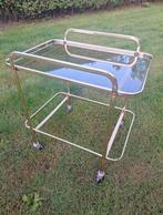 Serveerwagen vintage. 25 euro, Huis en Inrichting, Tafels | Bijzettafels, Ophalen, Gebruikt, Glas