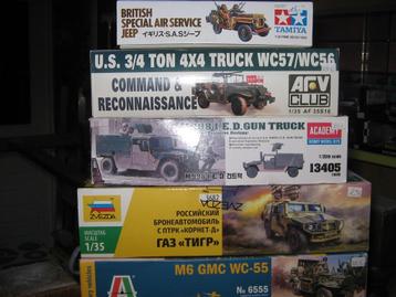 lot bouwdozen van legerjeep's op 1/35 beschikbaar voor biedingen