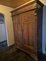 eiken vestiairekast, Ophalen, Gebruikt, 100 tot 150 cm, Met hangruimte