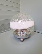 Grote tafellamp in geblazen honingraatglas, 1970, Ophalen of Verzenden