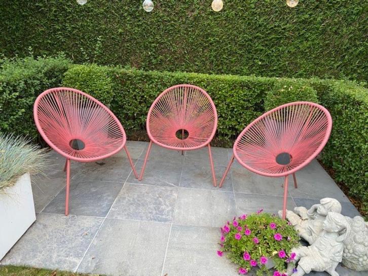 3 delige Loungeset in topstaat, Tuin en Terras, Tuinsets en Loungesets, Zo goed als nieuw, Loungeset, Kunststof, 3 zitplaatsen