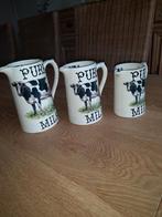 Porceleine kannen een17cmh een15cmh en een 13cm h, Ophalen