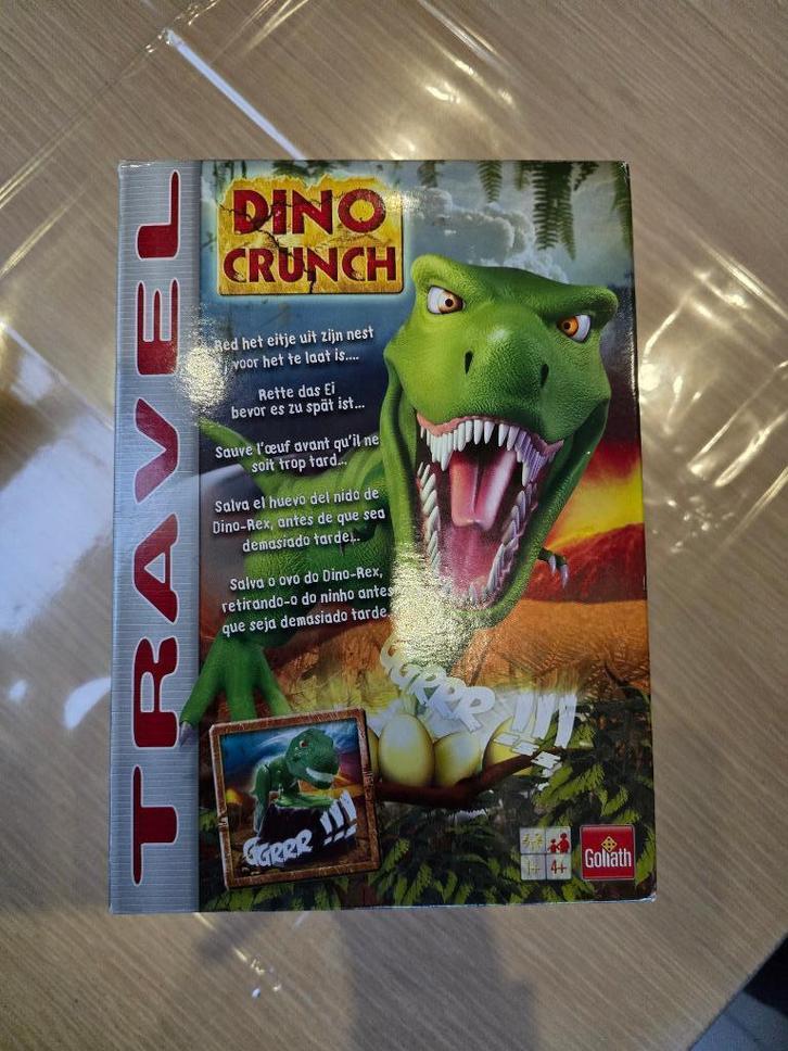 Dino Crunch Travel - Gezelschapsspel, Hobby en Vrije tijd, Gezelschapsspellen | Overige, Zo goed als nieuw, Een of twee spelers