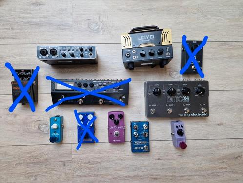 Diverse gitaarpedalen en toebehoren, Musique & Instruments, Effets, Comme neuf, Chorus, Delay ou Écho, Distortion, Overdrive ou Fuzz