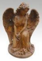 Mooie engel, vol gietijzeren beeld,eye-catcher-tuin-deco, Antiek en Kunst, Ophalen of Verzenden
