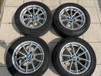 4x originele 17" BMW 6787575 velgen met banden, Ophalen, Gebruikt, Banden en Velgen, 17 inch