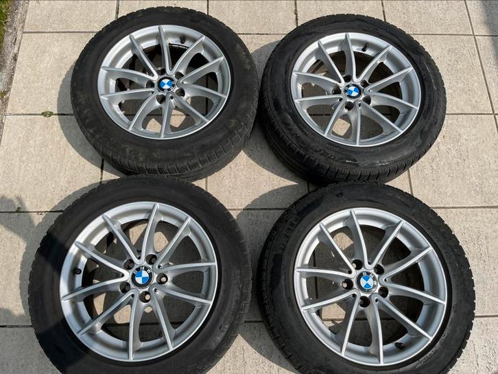 4x originele 17" BMW 6787575 velgen met banden, Auto-onderdelen, Banden en Velgen, Banden en Velgen, Winterbanden, 17 inch, 205 mm
