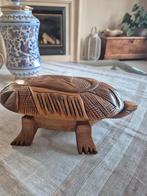 Vintage hand gesneden schildpad opbergbox, Antiek en Kunst, Ophalen