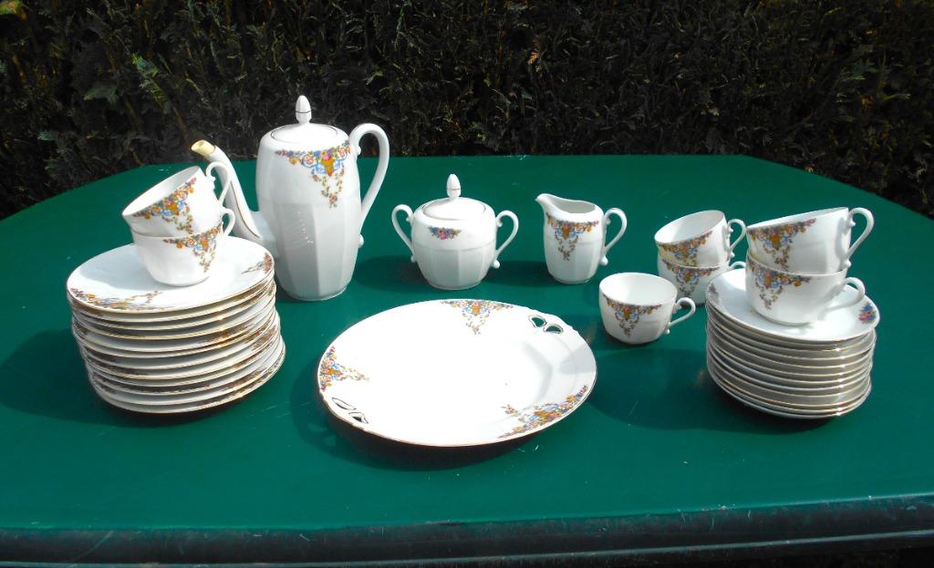 service porcelaine  35 pièces Victoria Tchecoslovaquie, Antiquités & Art, Antiquités | Services (vaisselle) complet, Enlèvement