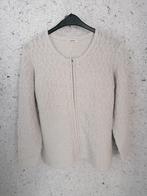 Lichtgrijze trui met rits - nieuw - damart, Ophalen, Maat 46/48 (XL) of groter, Nieuw, Grijs