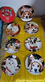 Noël Coffret chats et chiens de 6 assiettes Cutie Xmas, Enlèvement