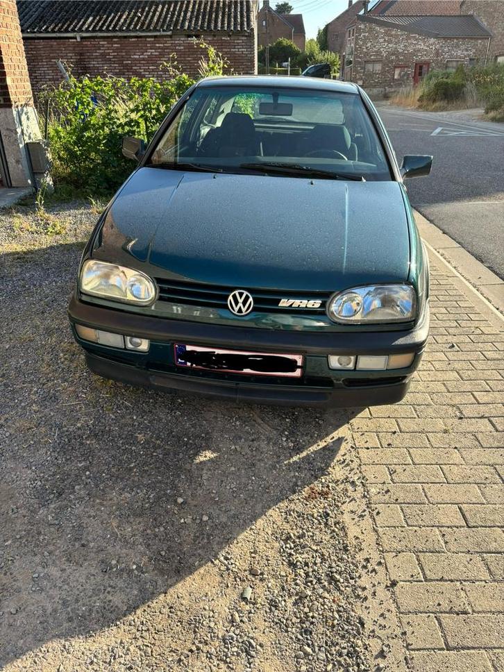 Golf 3 vr6, Autos, Volkswagen, Particulier, Golf, Toit ouvrant, Essence, 3 portes, Boîte manuelle, Vert, Gris, Enlèvement