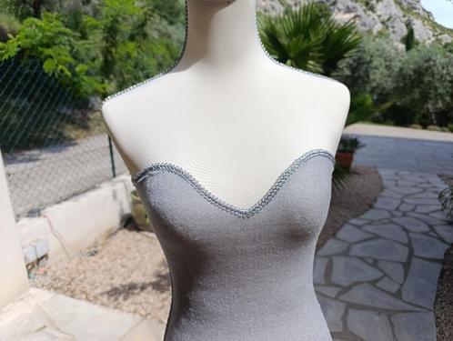 Elégant Mannequin sur pied, Bois et tissu - H 154 cm - Blanc, Kleding | Dames, Overige Dameskleding, Zo goed als nieuw, Ophalen of Verzenden