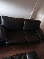 Canapé et fauteuil en cuir, Gebruikt, Leer, 75 tot 100 cm, Vierpersoons of meer