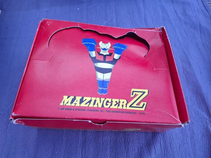 Ancienne boite présentoir figurine MAZINGER Z chocolate 1972, Collections, Jouets, Comme neuf, Enlèvement ou Envoi