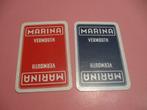 2 losse speelkaarten Marina vermouth - Rubbens Zele (174), Verzamelen, Speelkaarten, Jokers en Kwartetten, Ophalen of Verzenden