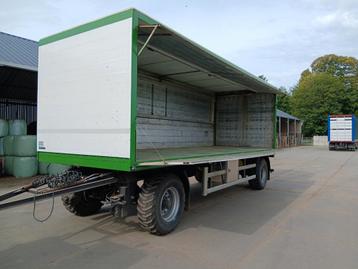 Trailer/platte wagen/kar/strowagen/aanhangwagen  beschikbaar voor biedingen