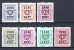 PRE659/665 MNH** 1956 - Cijfer op heraldieke leeuw type E -, Envoi