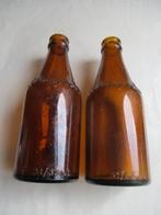 Lot van 2 stuks Oude BIERFLESSEN   ABBAYE  de  LEFFE, Ophalen of Verzenden, Gebruikt, Flesje(s), Leffe