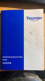 Instructieboek Triumph Speed Triple & Daytona 955, Motoren, Particulier