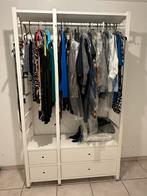 Kledingrek wit / dressing met schuiven, Huis en Inrichting, Kasten | Kleerkasten, Ophalen, Zo goed als nieuw