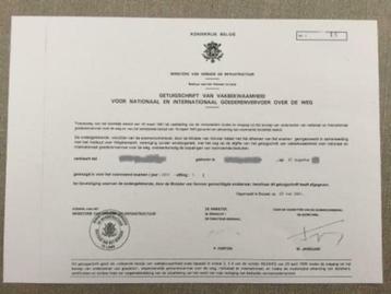 Vervoersvergunning beschikbaar voor biedingen
