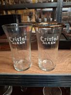 Oude bierglazen cristal alken, Ophalen of Verzenden