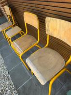Vintage buisframe stoelen/kruk triplex, Ophalen, Huis en Inrichting
