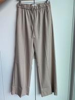 Wideleg broek met elastische tailleband MANGO  NIEUW, Kleding | Dames, Broeken en Pantalons, Maat 38/40 (M), Mango, Beige, Nieuw