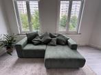 Canapé d'angle fixe BOBOCHIC vert, Huis en Inrichting, Zetels | Zetels, Ophalen, Hoekbank, Tweepersoons, Zo goed als nieuw