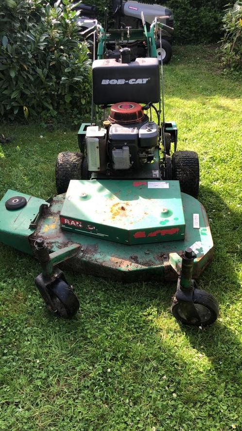Ransomes bob cat frontmaaier 90cm, Tuin en Terras, Grasmaaiers, Gebruikt, Benzine-grasmaaier, 50 cm of meer, Cirkelmaaier, Versnellingen