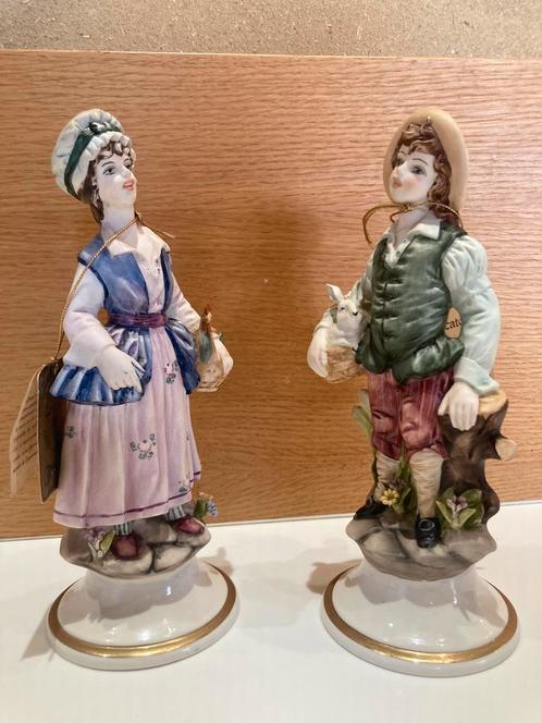 Twee prachtige porseleinen beeldjes van Marcolin, Antiek en Kunst, Antiek | Porselein, Ophalen