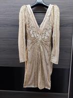 Robe de soirée dorée en pallete, Enlèvement, Neuf